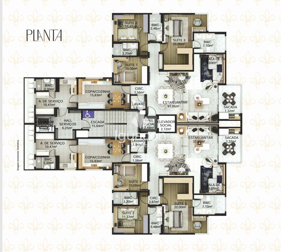 Apartamento no Residencial Solar Renoir