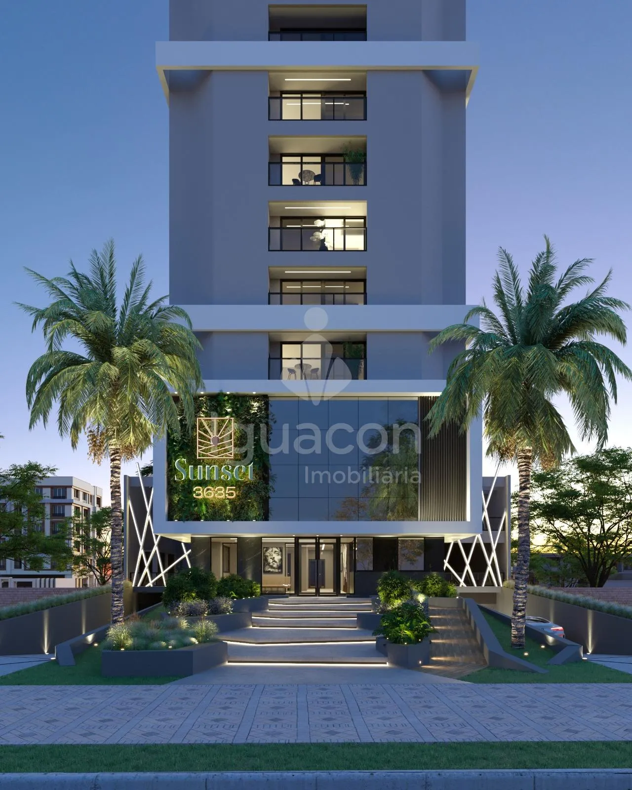 Apartamento Alto Padrão com 02 Dormitórios sendo 01 Suíte e Sacada Gourmet no Edifício Sunset 3635