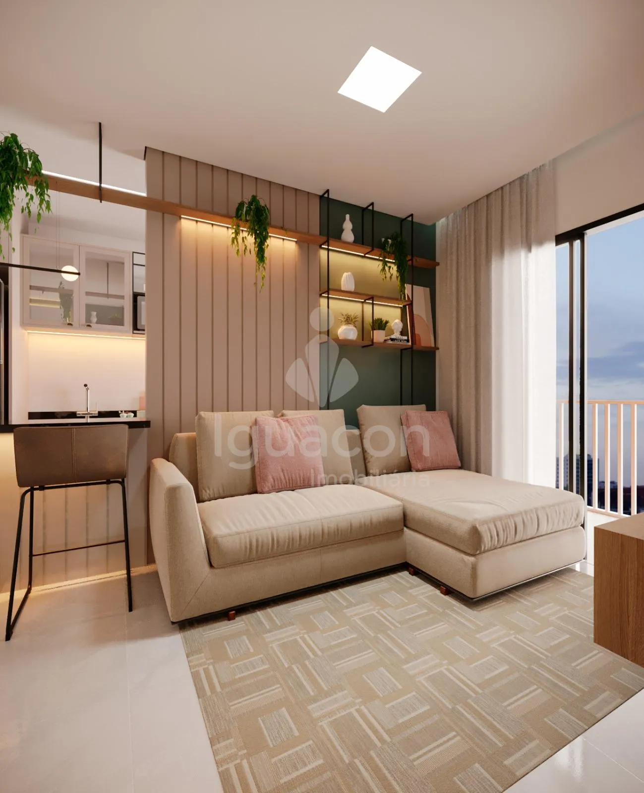 Apartamento com 02 Dormitórios e Sacada com Churrasqueira no Condomínio Wonderful Home Clube