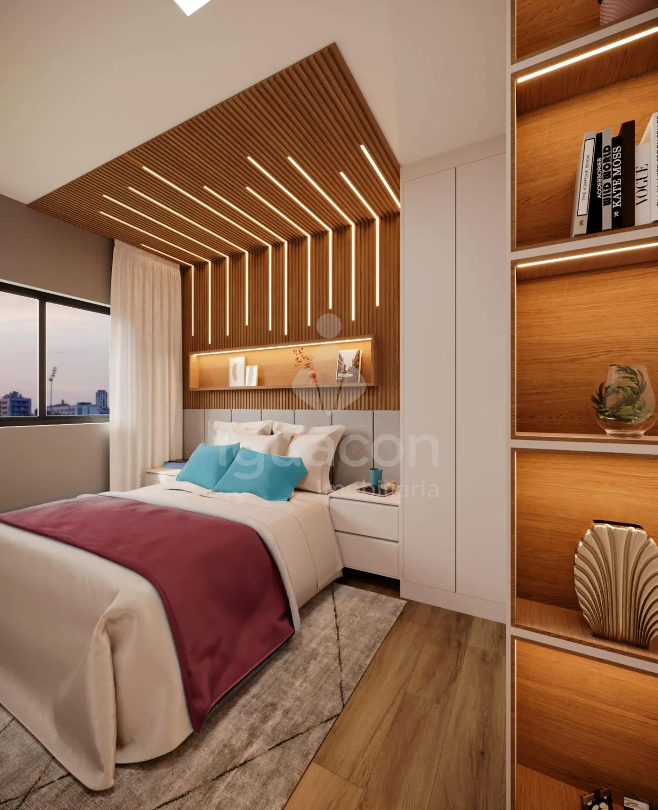 Apartamento com 02 Dormitórios e Sacada com Churrasqueira no Condomínio Wonderful Home Clube