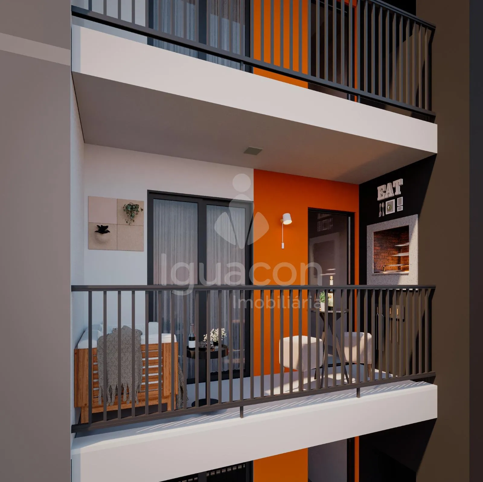 Apartamento com 02 Dormitórios e Sacada com Churrasqueira no Condomínio Wonderful Home Clube