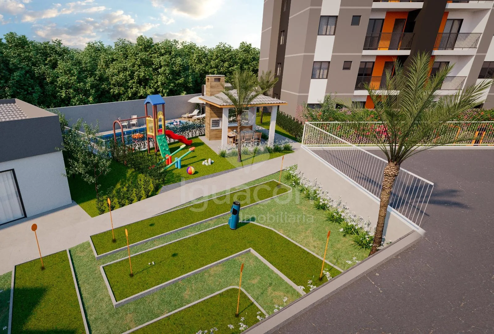 Apartamento com 02 Dormitórios e Sacada com Churrasqueira no Condomínio Wonderful Home Clube