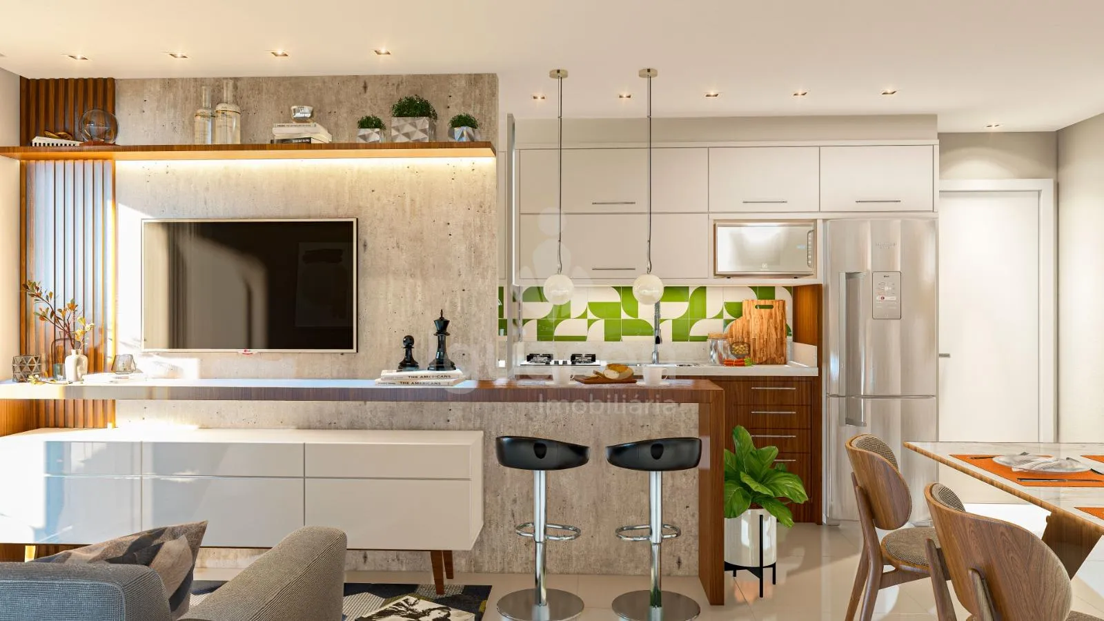 Apartamento com 02 Dormitórios e Sacada com Churrasqueira no Condomínio Floratta Prime