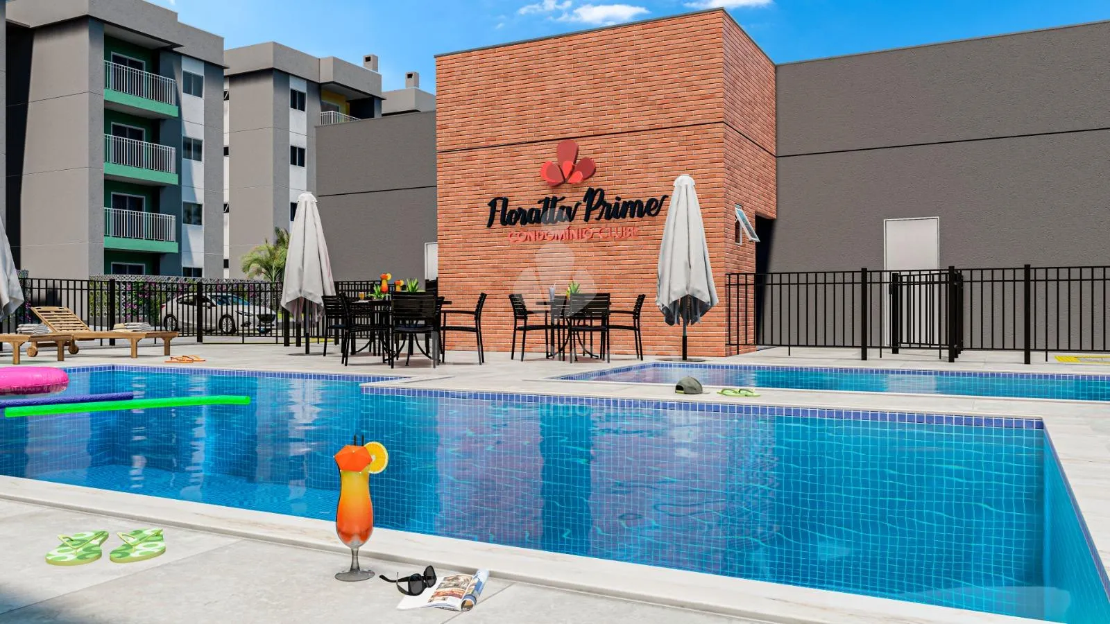 Apartamento com 02 Dormitórios e Sacada com Churrasqueira no Condomínio Floratta Prime