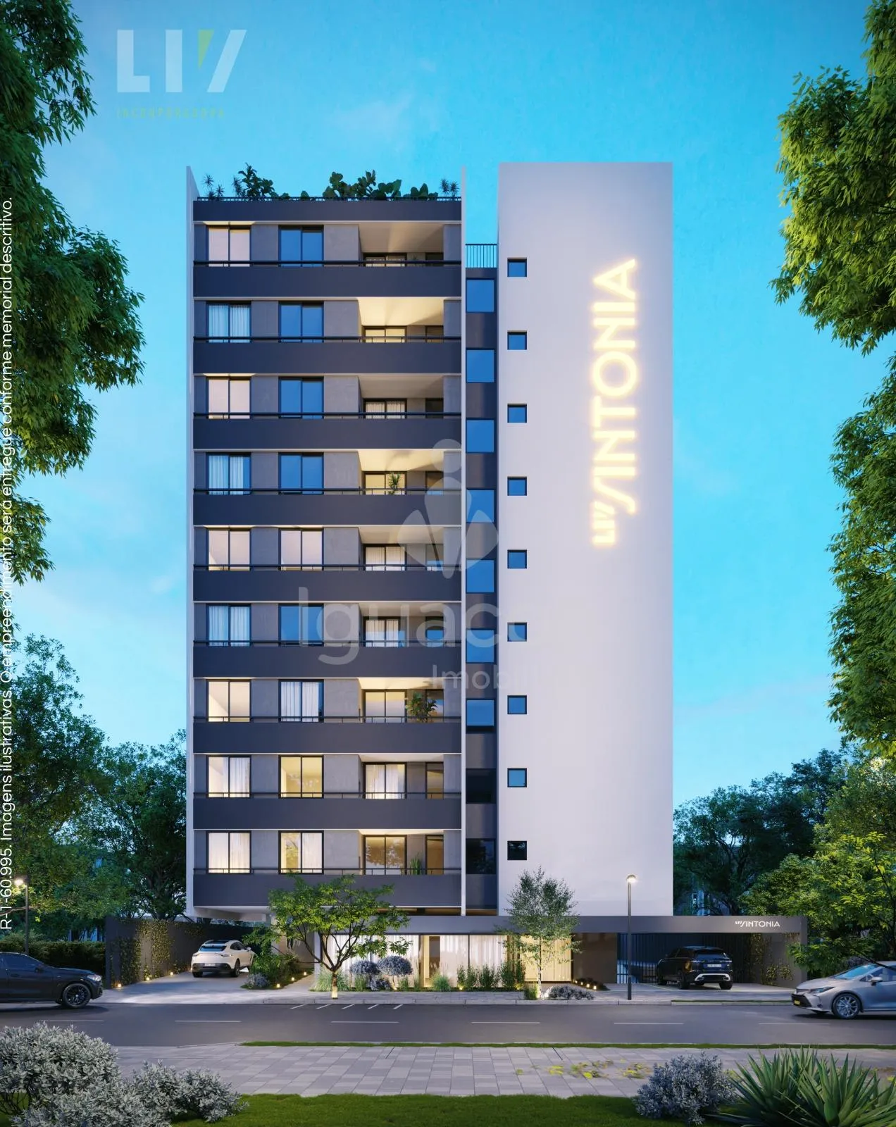 Apartamentos com 02 Dormitórios sendo 01 Suite e Sacada no Edifício Liv Sintonia no Vita Village