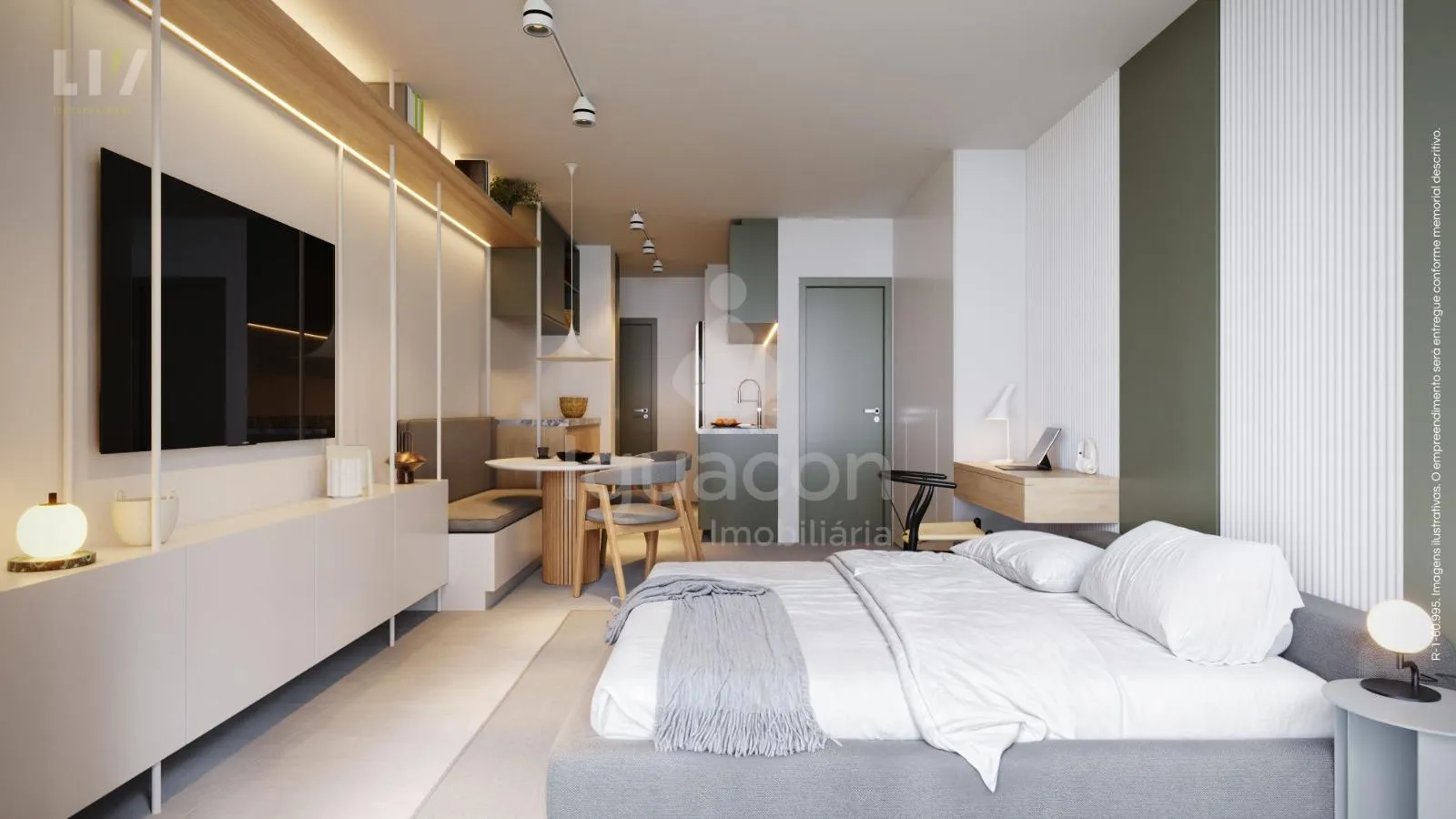 Apartamentos com 02 Dormitórios sendo 01 Suite e Sacada no Edifício Liv Sintonia no Vita Village