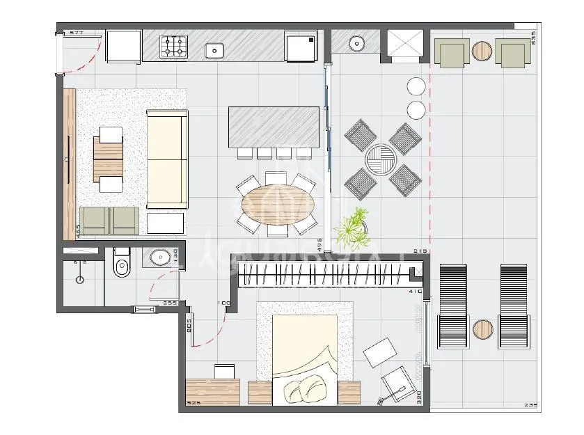 Apartamentos com 01 Dormitório e 01 Vaga de garagem no Edifício Vision Iguassu