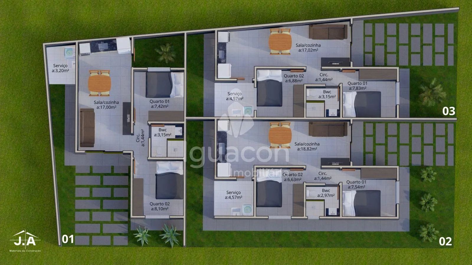 Casa com 2 dormitórios à venda, Jardim Santa Rita, FOZ DO IGUACU - PR