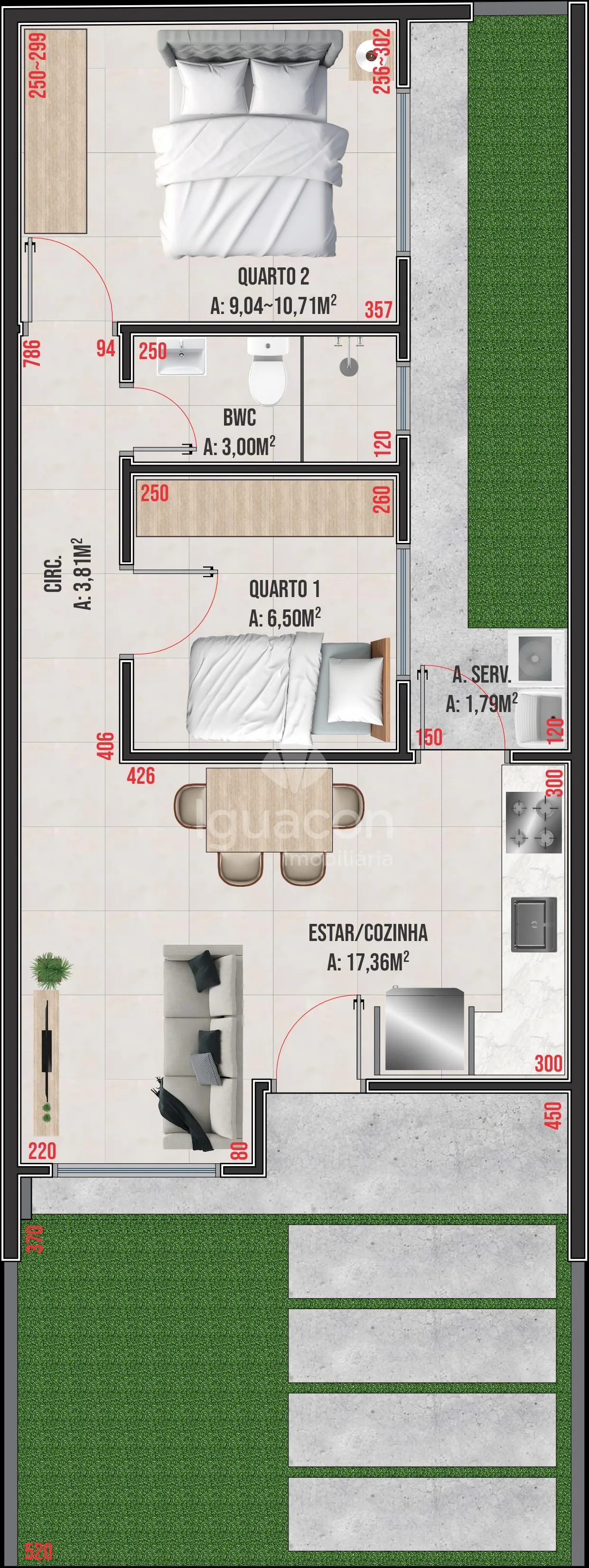 Casas com 02 Dormitorios no Residencial Recife no Jardim Evangélico